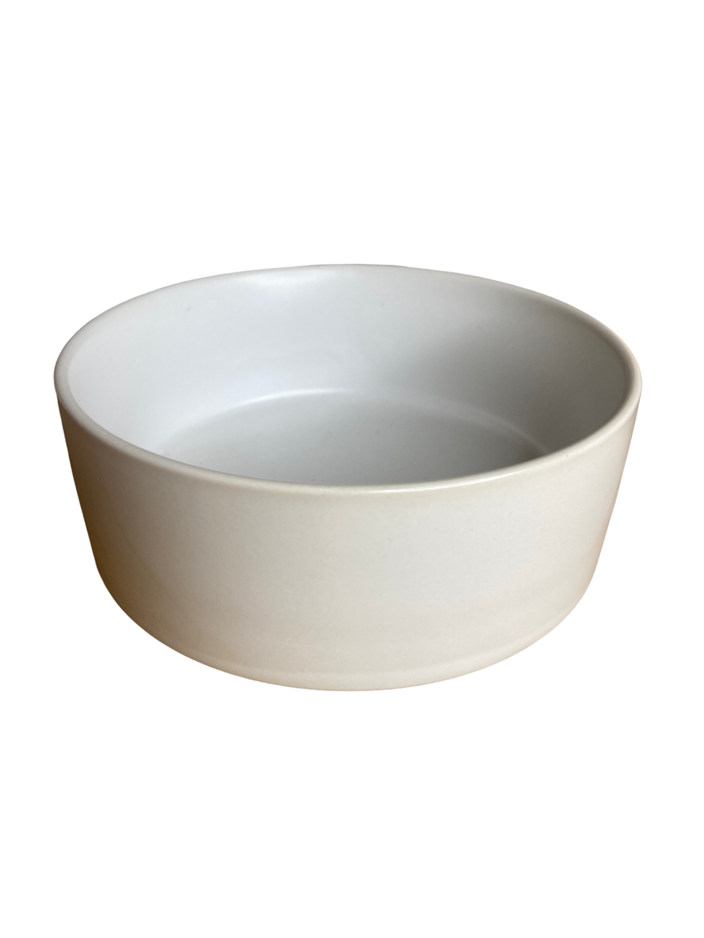 Dog Bowl - White Ceramic